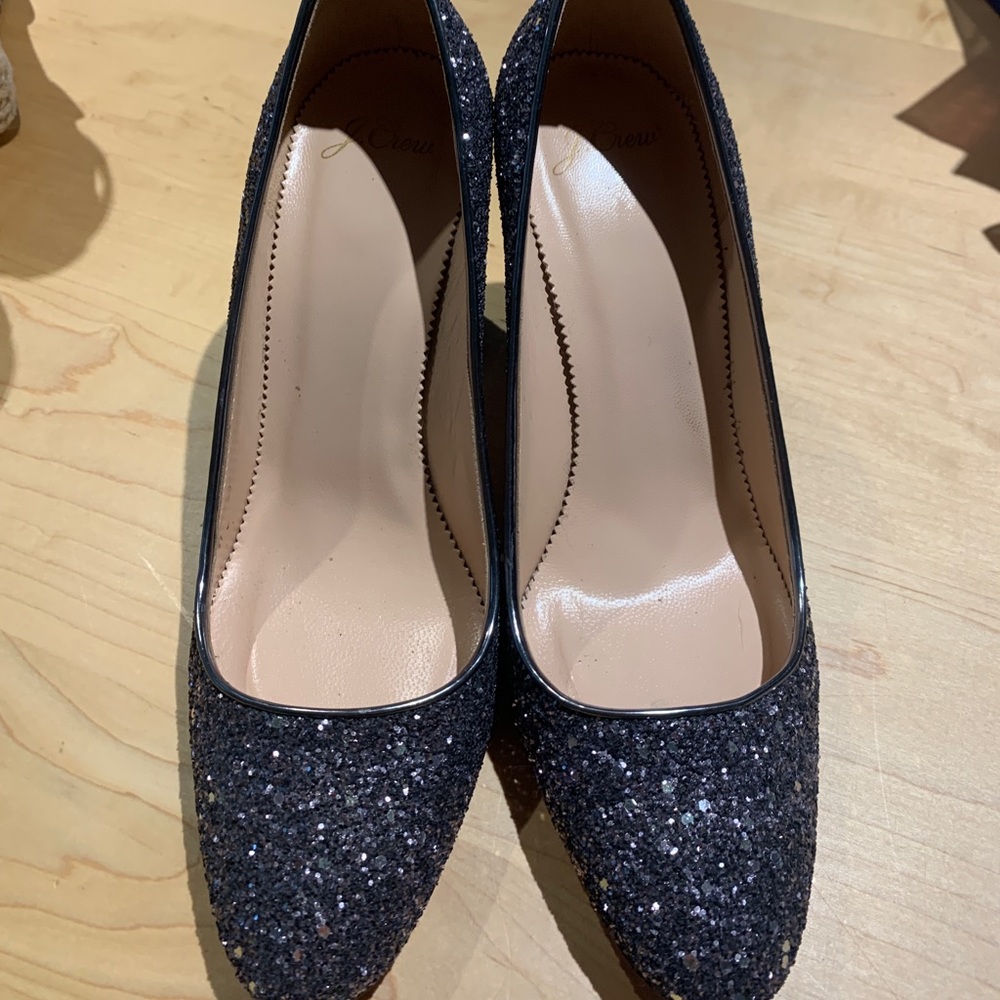J. Crew glitter heels - Picture 4 of 4